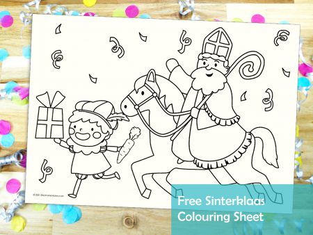Sinterklaas Colouring Sheet